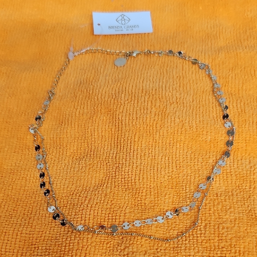 BRENDA GRANDS DELICATE MIRROR SATELITE NECKLACE BFPM-01-153